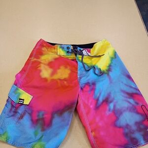Billabong Multicolor Tie-Dye Athletic Shorts